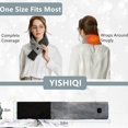 thumbnail image 5 of Duoif Neck Warmer, Heated Scarf for Women Rechargeable Intelligent Scarf Usb Cold Weather Scarf with Pộwệr Bẫnk with 3 Heating Auto Off Scarf for Women Grey, 5 of 9
