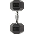 thumbnail image 3 of Rubber Encased Hex Dumbbell in Pairs  Singles or Set, 3 of 4