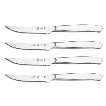 ZWILLING 4-pc Stainless Steel Serrated Mignon Steak Knife Set