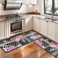 thumbnail image 3 of Kitchen Rugs Sets Of 2,Pioneer Flower Floral Print Pattern Anti Fatigue Kitchen Mat Rugs Non Slip Washable,Decorative Kitchen Floor Mats for Kitchen,Sink,Laundry,17"x47"+17"x47", 3 of 5