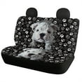 thumbnail image 2 of FOR U DESIGNS Bulldog Dog Paw Print Seat Cover for Cars Comfortable Front and Split Bench Rear Scratch-Resistant Front Seat Covers with Matching Back Car Seat Cover for Auto Trucks Van SUV, 2 of 7