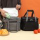 thumbnail image 5 of Naiovety Bolsa de almuerzo portátil hecha con tela Oxford para fiestas al aire libre, bolsas térmicas para almuerzo, bolsa térmica para Organizadores de utensilios de cocina gris, 5 of 6