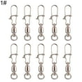 thumbnail image 4 of SPRING PARK 10Pcs Fishing Connector Pin Bearing Rolling Swivel Stainless Steel Snap Fishhook, 4 of 6