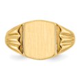 thumbnail image 4 of 14K Yellow Gold Signet Ring Size 5, 4 of 6