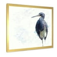 thumbnail image 2 of Designart 'Tricolored Heron Bird On White' Farmhouse Framed Art Print, 2 of 4