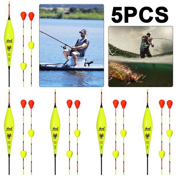 5 Uds Flotador Pesca Bobbers Rodante Boya Aparejos Flotantes (01)