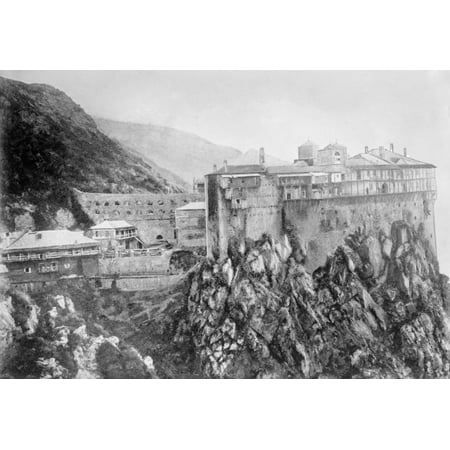 Greek Orthodox Christmas Photos Greece: Simonpetra Monastery. /Neastern Orthodox Monastery On The Southern Coast Of The Peninsula Of Mount Athos, Greece. Photograph, C1913. Poster Print by Granger Collection ()