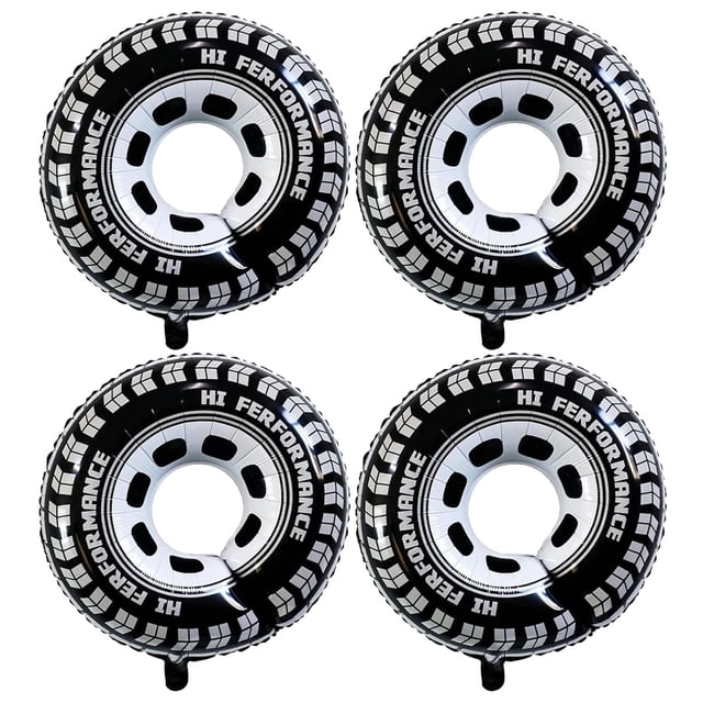 Llantas para coche de carreras con forma de globo Rijcy Wheel, 76 cm, fiesta de cumpleaños
