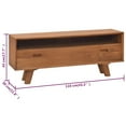 thumbnail image 2 of vidaXL TV Stand 43.3"x11.8"x17.7" Solid Wood Teak, 2 of 8
