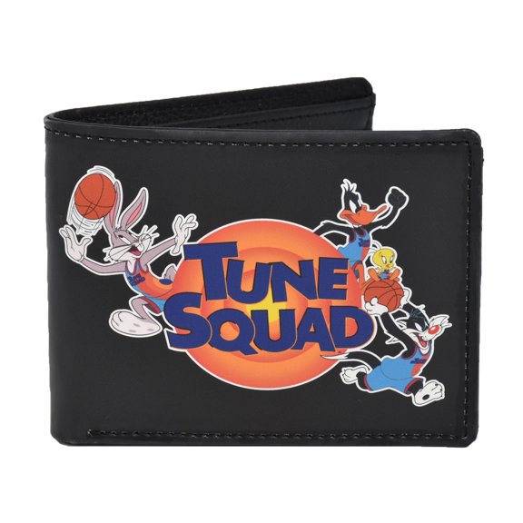 Warner Bros Space Jam: A New Legacy Tune Squad Bifold Wallet in a Tin Case for Men and Women, Multi
