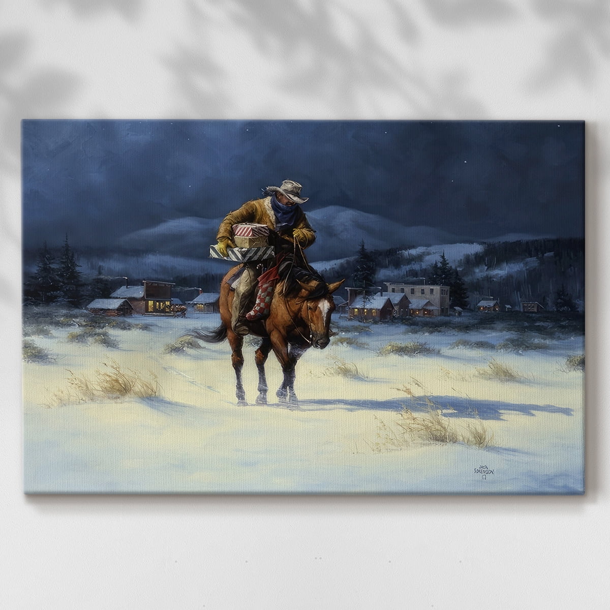 Bringing Christmas Home- Gallery Wrapped Canvas