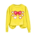 thumbnail image 3 of Erwazi Valentines Sweatshirts for Women Heart Graphic Pullover Crewneck Long Sleeve Tops, 3 of 5