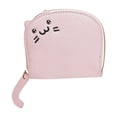 thumbnail image 1 of Purse Fashion Solid Color Cat Leather Change Purse Card ID Bag for Ladies, 1 of 5