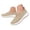Khaki, variant on Orthopedic Shoes for Women 2026 Wide Width Walking Slip on Sneakers Comfortable Summer Casual Flat Loafers with Arch Support Size 6-9