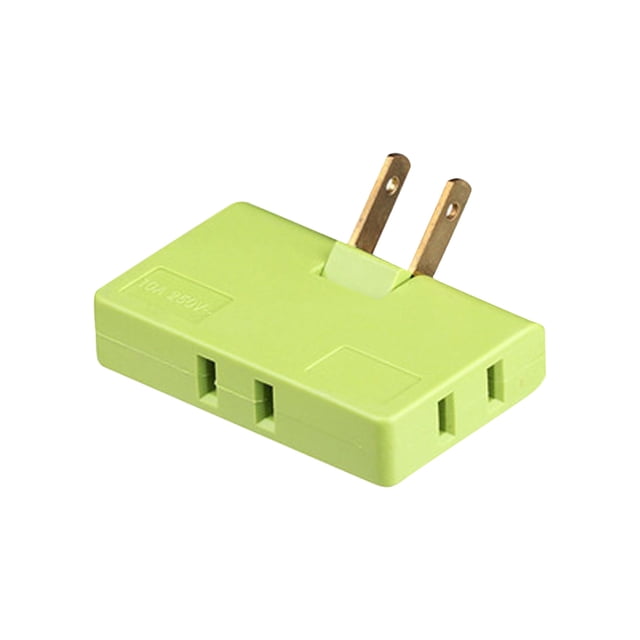 Agiferg Multi-head Plug Into One-turn Split-head Variational Converter Three-term Two-claw Flat-foot Plug-in Triangular Socket Two Holes Long And Empty