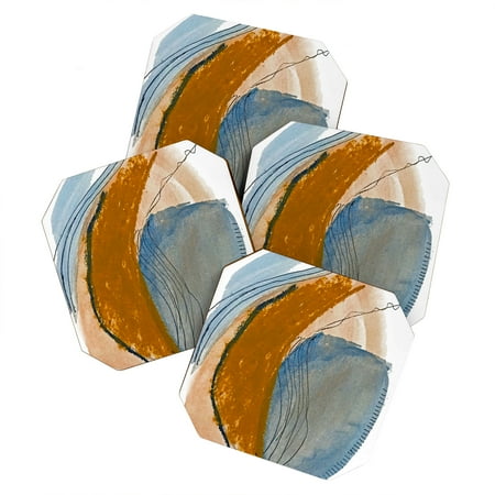 

Society6 Alyssa Hamilton Art Gentle Breeze A Minimal Abstract Set of 4 Coasters