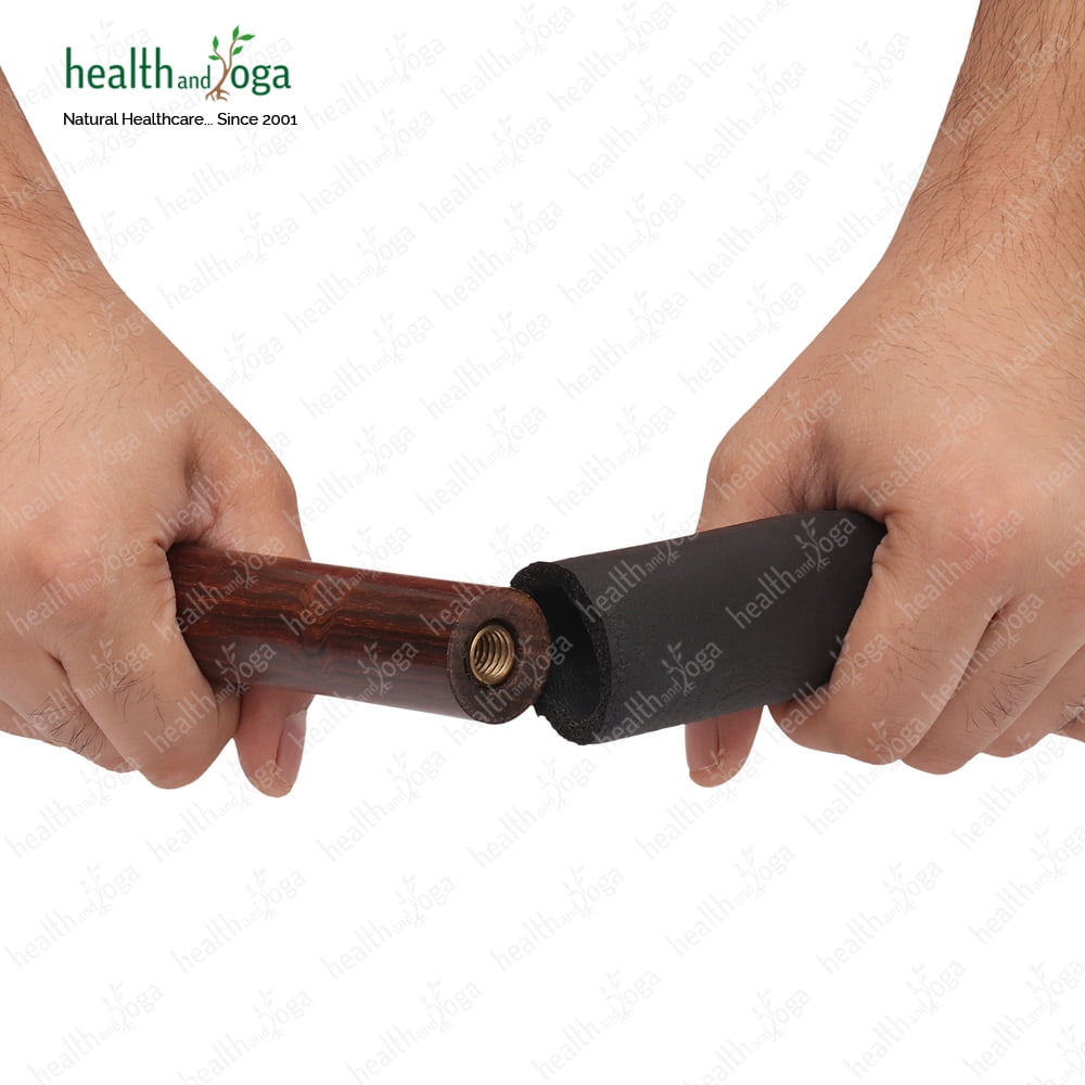 SoulGenie StretchNHeal Wooden Pranayama Stick with Sleeve