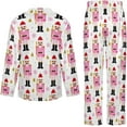 thumbnail image 6 of Top-kevin Nutcracker Soldier Gift Women's Long-Sleeve Shirt And Full-Length Bottom Pajama Set, 6 of 12