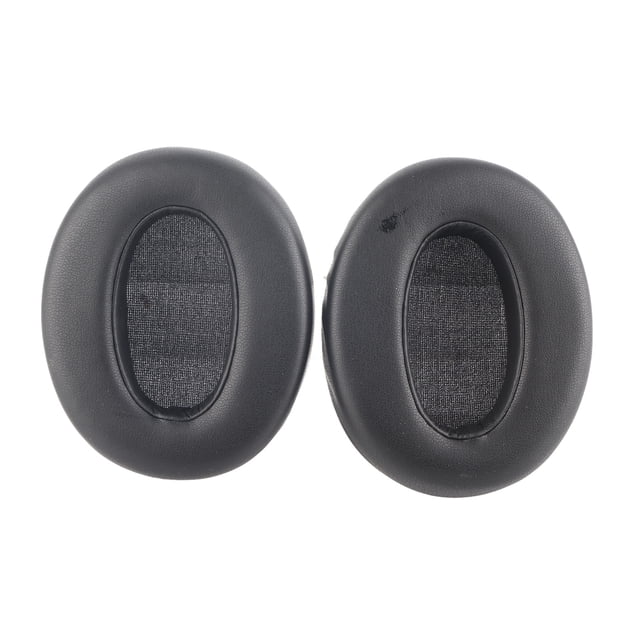 Almohadillas de repuesto para los oídos, de espuma aislante del ruido y de cuero suave, engrosadas, para auriculares WH XB910N, color negro