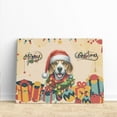 thumbnail image 3 of Merry Christmas Santa Beagle Scarf Twinkling Lights Xmas Holiday Horizontal Matte Canvas Poster Beagles Dog Lover Gifts Idea Wall Art Home Decor - 00022, 3 of 5
