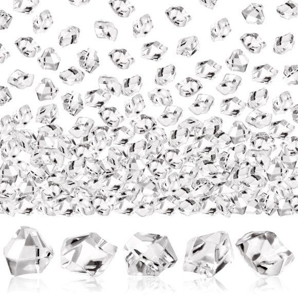 UPlama Decorativo 600 Piezas Cubos de Hielo Falsos de Acrílico 1 cm