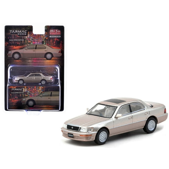 Lexus LS400 (UCF10) RHD (Right Hand Drive) Champagne Beige Metallic "Global64" Series 1/64 Diecast Model by Tarmac Works