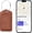 Brown, variant on Luggage Tags, Works with Apple Find My, Leather Luggage Tag for Suitcases, Travel Tags, Bag Tag, Suitcase Tag with Privacy Flap, Anti-Lost Smart Luggage Tracker, Travel Essentials