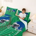 thumbnail image 4 of Erosebridal Green Field Football Full Size Sheets, Sport Bed Sheets for Men and Boys, 4 Pieces, 1 Flat Sheet, 1 Fitted Sheet and 2 Pillowcases, 4 of 6
