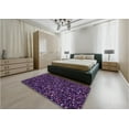 thumbnail image 4 of Ahgly Company Indoor Rectangle Patterned Purple Violet Purple Area Rugs, 7' x 9', 4 of 6