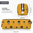 thumbnail image 3 of Fotbe Cute Dog Pattern Leather Pencil Case, Pencil Pouch with Durable Zipper, Compact and Stylish Organizer for Stationery, Art Supplies, Travel Essentials, 3 of 7