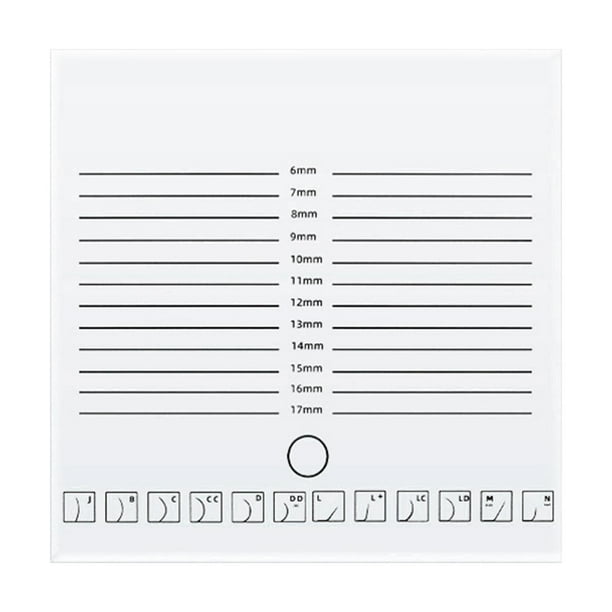 Paleta de pestañas acrílicas, bandeja para pestañas postizas, material premium duradero, profesional Borrar doble fila