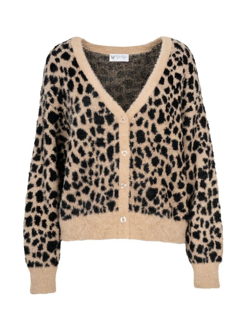 トップス Fake As Flowers Bobby Leopard Cardigan OPICLOTH Leopard Mohair V-Neck Cardigan