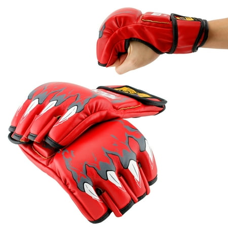 New MMA Grappling Boxing Fight Punch Ultimate Mitts PU Leather Gloves
