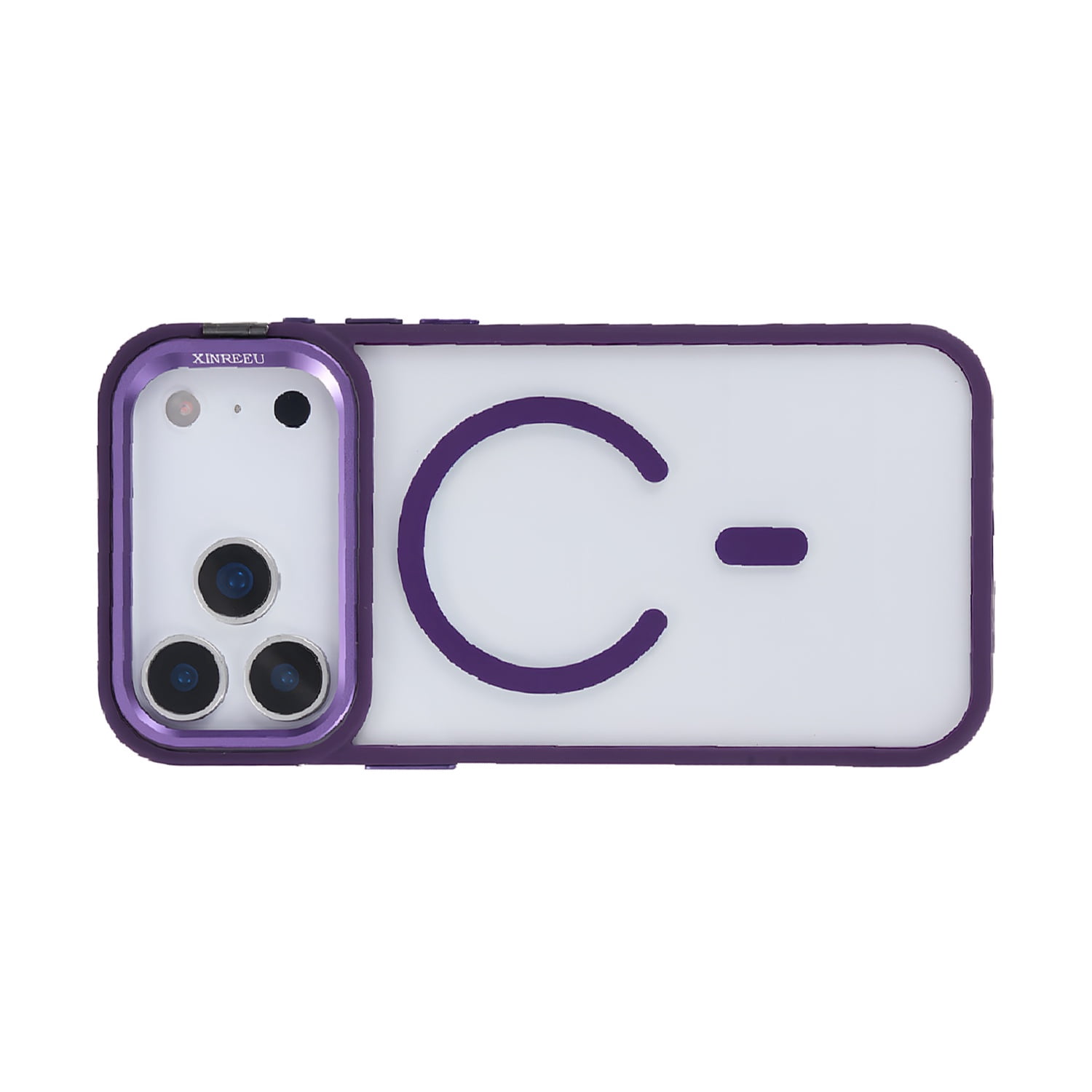 Magsafe Clear Camera Stand Case for iPhone 17 Pro - Purple
