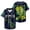 Navy, variant on Feid Ferxxo Nitro Jam Underground Tour Merch Baseball Jersey V-Neck Shirt Short Sleeve Streetwear Clothes