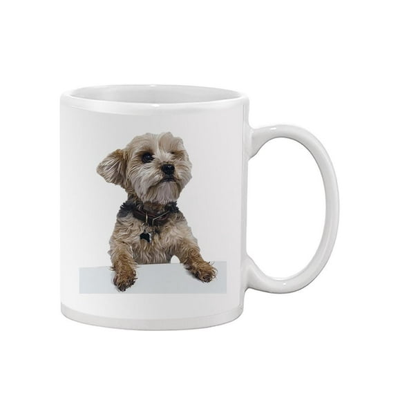 Yorkie Dog Leaning Mug - SPIdeals Designs,