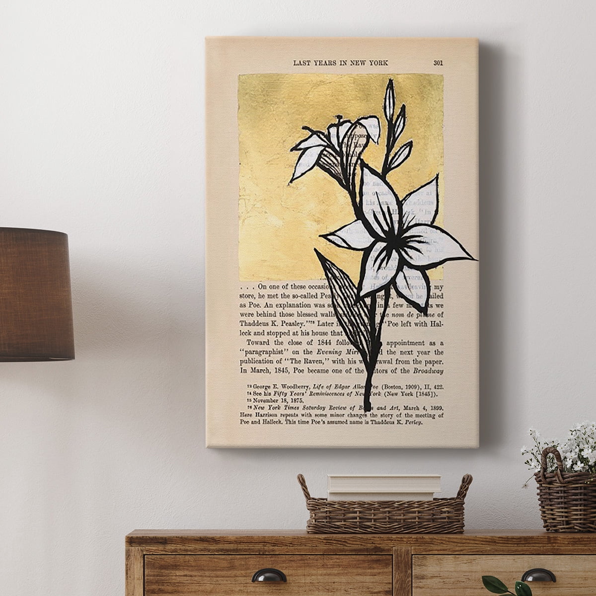 Floral Diary I Premium Gallery Wrapped Canvas - Ready to Hang