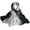 Grey, variant on Head Scarf Gradient Color Temperament Etiquette Decoration Long Scarf