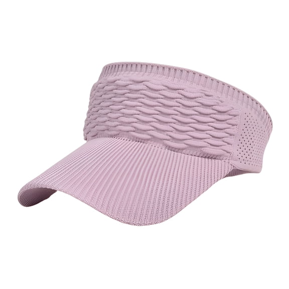 TELOLY Sun Visor Hat for Women Knitted Elastic Sports Hat Empty Top Quick Drying Hat