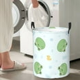 thumbnail image 6 of Uemuo Kawaii Frogs Pattern Circular Laundry Hamper Basket with handles,Collapsible laundry basket,Large capacity laundry hamper,Laundry Organizer-Medium, 6 of 8