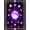Purple Gold, Pattern 2, variant on ODIKA 6'x9' Washable Area Rug Witchy Eight Mystic Made Irregular Shaped Optical Illusion Music for Family Room, Living Room, Master Bedroom, Non-Slip, Easy Care