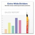 thumbnail image 2 of Customizable TOC Ready Index Multicolor Tab Dividers, Extra Wide Tabs, 8-Tab, 1 to 8, 11 x 9.25, Whi | Bundle of 2, 2 of 7