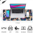 thumbnail image 5 of Long Mouse Pads for Desk,Beagle Dog Dog and Pioneer Flower Desk Mats on Top Of Desks, Desk Mouse Pad Extra Large with 3mm Non-Slip Base and Stitched Edge for Gaming,Office,Work,Home 31.5"x11.8", 5 of 6