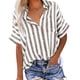 thumbnail image 1 of Camisas de Manga Corta para las Mujeres Impresas Cuello Redondo Blusa Casual, Camisas de Manga Corta para las Mujeres, 1 of 9