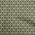 thumbnail image 1 of oneOone Cotton Cambric Dark Olive Green Fabric Damask Scroll Sewing Material Print Fabric By The Yard 42 Inch Wide, 1 of 4
