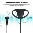 thumbnail image 5 of 5pcs 3.5mm Jack D Shape Earpiece Headset For Two Way Radios Walkie Talkie, 5 of 5
