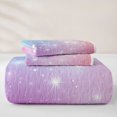 thumbnail image 5 of jejeloiu Rainbow Star Pattern Twin Quilt Set Kids,Abstract Galaxy Twin Coverlet Set For Girls,2 Pieces, 5 of 7