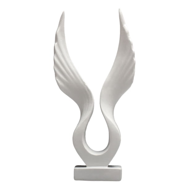 Estatua de alas de águila/ángel Escultura de resina Figura Obra de arte Coleccionable Feng Shui El 105x3x15cm los 7x3x15cm