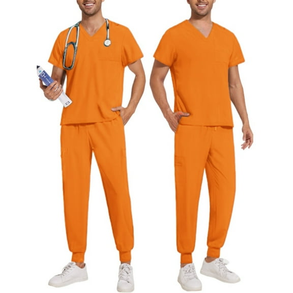 Multicolor Medical Suit Men's and Women's Short Sleeve Top Pocket Jogging Pants Hospital Doctor Work Clothes Dental Surgery Uniform Pet Scrub Set
