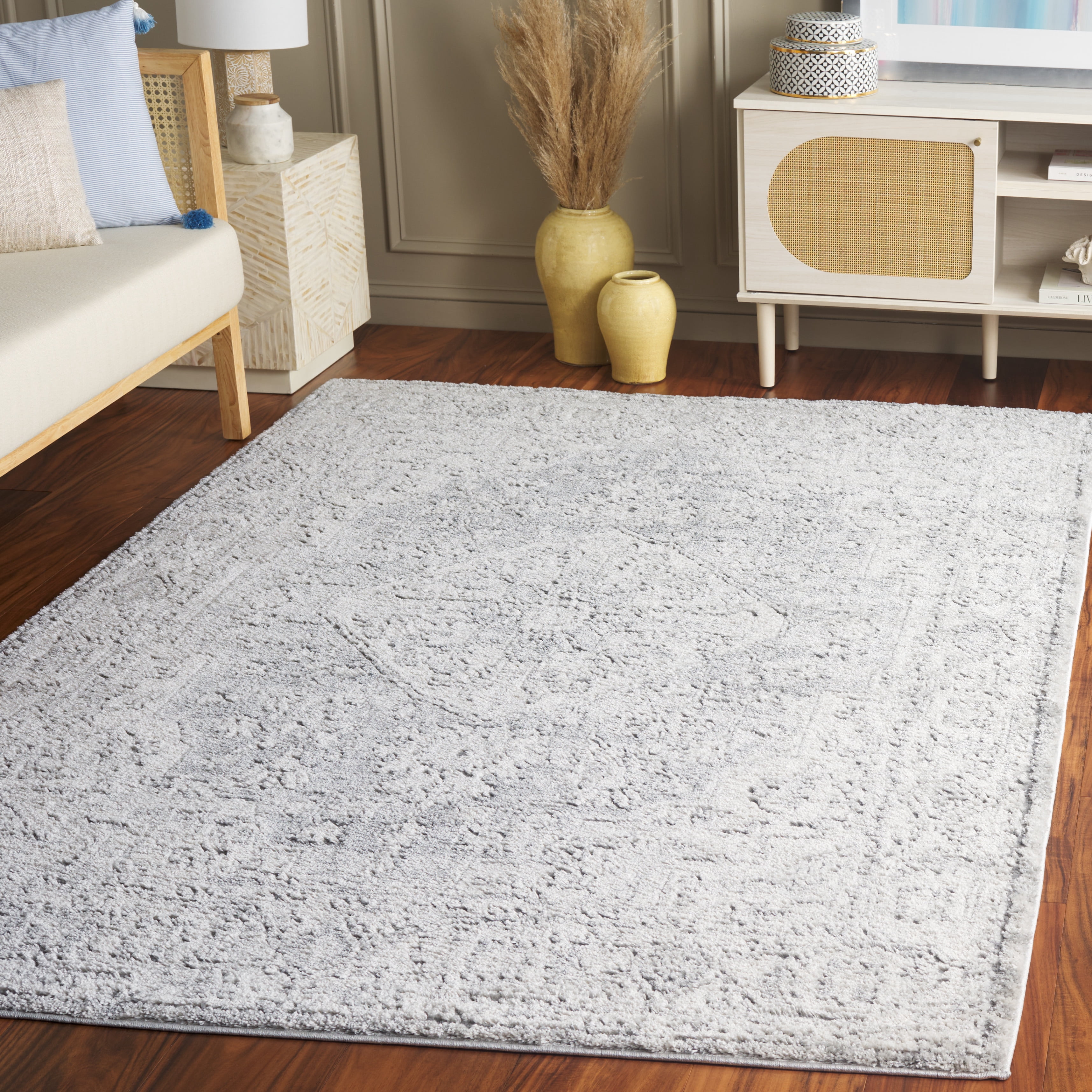 Safavieh Luna Gisselle Medallion Area Rug, Gray/Ivory, 5'3" x 7'6"